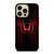 HONDA LOGO RED CARBON iPhone 14 Pro Max Case Cover