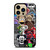 KAWS ALL CHARACTER ICON iPhone 14 Pro Max Case Cover
