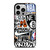 BROOKLYN NETS NBA STICKER BOMB iPhone 14 Pro Case Cover