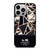 COACH NEW YORK GOLD BLACK TEXTURE iPhone 14 Pro Case Cover
