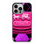 COACH NEW YORK PURPLE PINK LOGO iPhone 14 Pro Case Cover