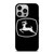 JOHN DEERE BLACK LOGO iPhone 14 Pro Case Cover