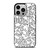 KEITH HARING BLACK WHITE iPhone 14 Pro Case Cover