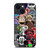 KAWS ALL CHARACTER ICON iPhone 14 Plus Case Cover