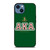 AKA PINK AND GREEN SIMPLE LOGO iPhone 14 Case Cover