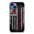 ALABAMA CRIMSON TIDE FLAG MLS iPhone 14 Case Cover