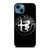 ALFA ROMEO METAL BLACK iPhone 14 Case Cover