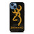 BROWNING ARMS CAMO CARBON iPhone 14 Case Cover