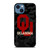 CAMO OKLAHOMA SOONERS LOGO iPhone 14 Case Cover