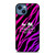 COACH NEW YORK BLACK VIOLET iPhone 14 Case Cover