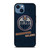 EDMONTON OILERS LOGO BLUE SUEDE iPhone 14 Case Cover