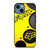 FOX RACING YELLOW METAL iPhone 14 Case Cover