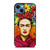 FRIDA KAHLO FLORAL ART iPhone 14 Case Cover