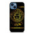 GOLDEN MEDUSA STRIPS iPhone 14 Case Cover