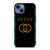 GUCCI ROUND BLACK iPhone 14 Case Cover