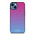 KATE SPADE NEW YORK PINK BLUE GLITTER iPhone 14 Case Cover