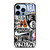 BROOKLYN NETS NBA STICKER BOMB iPhone 13 Pro Max Case Cover
