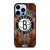 BROOKLYN NETS WOODEN LOGO iPhone 13 Pro Max Case Cover