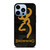 BROWNING ARMS CAMO CARBON iPhone 13 Pro Max Case Cover