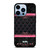 COACH NEW YORK PINK BLACK iPhone 13 Pro Max Case Cover