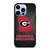 GEORGIA BULLDOGS SYMBOL METAL iPhone 13 Pro Max Case Cover