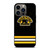 BOSTON BRUINS LOGO STRIPED iPhone 13 Pro Case Cover