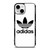 ADIDAS TREFOIL ROUND WHITE iPhone 13 Mini Case Cover
