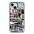 BROOKLYN NETS NBA STICKER BOMB iPhone 13 Mini Case Cover