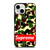 CAMO BAPE SUPREME iPhone 13 Mini Case Cover