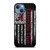 ALABAMA CRIMSON TIDE FLAG MLS iPhone 13 Case Cover