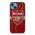 ARSENAL FC WOODEN LOGO iPhone 13 Case Cover