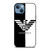 EMPORIO ARMANI WHITE BLACK iPhone 13 Case Cover