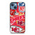 KANSAS CITY CHIEFS NFL STICKER BOMB iPhone 13 Case Cover