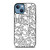 KEITH HARING BLACK WHITE iPhone 13 Case Cover