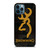 BROWNING ARMS CAMO CARBON iPhone 12 Pro Max Case Cover