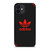 ADIDAS STRIPE RED LOGO iPhone 12 Mini Case Cover