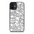 KEITH HARING BLACK WHITE iPhone 12 Mini Case Cover
