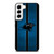 CAROLINA PANTHERS NFL METAL STRIPE Samsung Galaxy S22 Case Cover