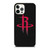 HOUSTON ROCKETS SUEDE LOGO iPhone 12 Pro Case Cover