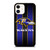 BALTIMORE RAVENS NFL STRIPE LOGO iPhone 12 Case Cover BALTIMORE RAVENS NFL STRIPE LOGO iPhone 12 Case Cover