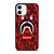 BAPE SHARK SUPREME CAMO RED iPhone 12 Case Cover