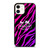 COACH NEW YORK BLACK VIOLET iPhone 12 Case Cover