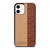 COACH NEW YORK BROWN LEATHER iPhone 12 Case Cover