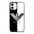 EMPORIO ARMANI WHITE BLACK iPhone 12 Case Cover