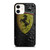 FERRARI DROP WATER BLACK iPhone 12 Case Cover