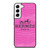 HERMES PARIS PINK LEATHER Samsung Galaxy S22 Case Cover