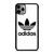 ADIDAS TREFOIL ROUND WHITE iPhone 11 Pro Max Case Cover