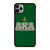 AKA PINK AND GREEN SIMPLE LOGO iPhone 11 Pro Max Case Cover