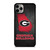 GEORGIA BULLDOGS SYMBOL METAL iPhone 11 Pro Max Case Cover