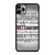 GREY'S ANATOMY QUOTES iPhone 11 Pro Max Case Cover